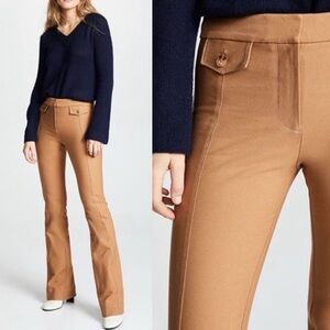 Derek Lam 10 Crosby Stretch Bootcut Flare Camel Trouser Pants Sz 8